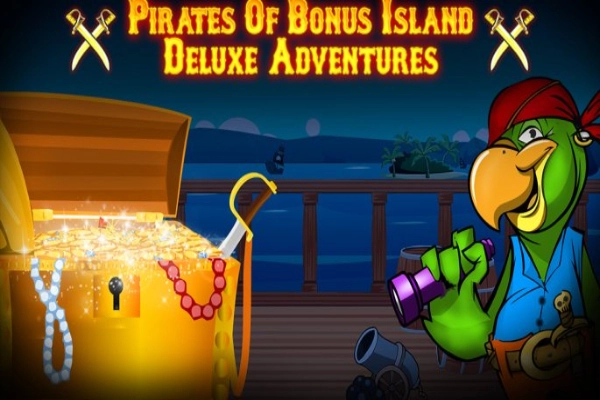 Game image: Pirates of Bonus Island Deluxe Adventures by CasinoWebScripts