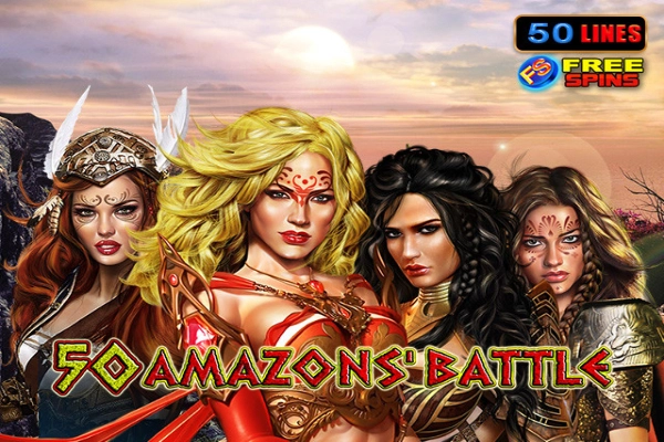 Game image: 50 Amazons' Battle by Amusnet