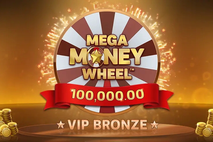 Game image: Mega Money Wheel VIP Bronze by Buck Stakes Entertainment