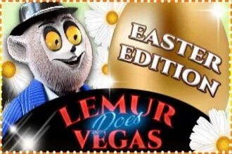 Game image: Lemur Does Vegas - Easter Edition by Spinomenal