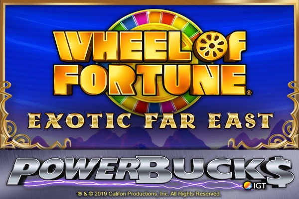 Game image: PowerBucks Wheel of Fortune Exotic Far East by IGT