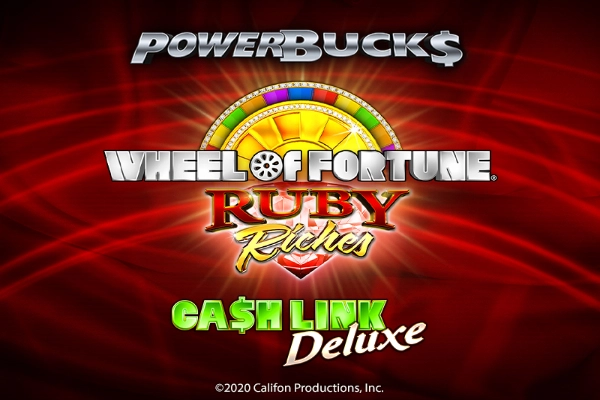 Game image: PowerBucks Wheel of Fortune Ruby Riches by IGT