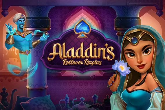 Game image: Aladdin's Rollover Respins by Armadillo Studios