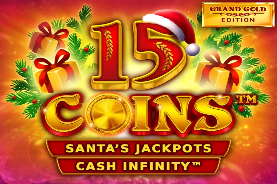 Game image: 15 Coins Grand Gold Edition Santa's Jackpots by Wazdan