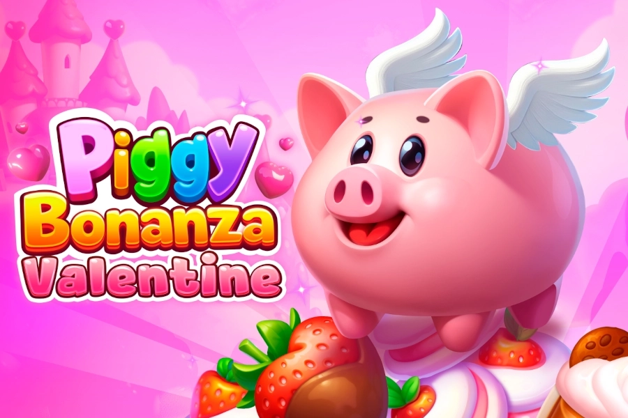 Game image: Piggy Bonanza Valentine by Onlyplay