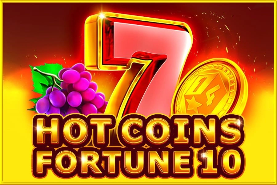 Game image: Hot Coins Fortune 10 by 1Spin4Win