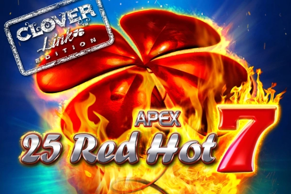 Game image: 25 Red Hot 7 Clover Link by Greentube
