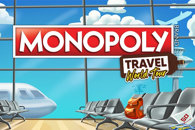 Game image: Monopoly Travel World Tour by Light & Wonder
