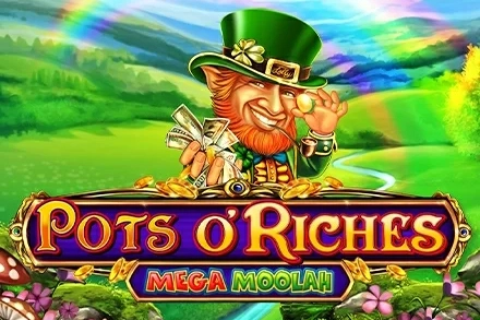 Game image: Pots O'Riches Mega Moolah by Aurum Signature Studios