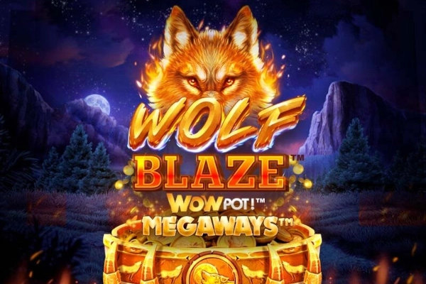 Game image: Wolf Blaze WOWPOT! Megaways by Fortune Factory Studios